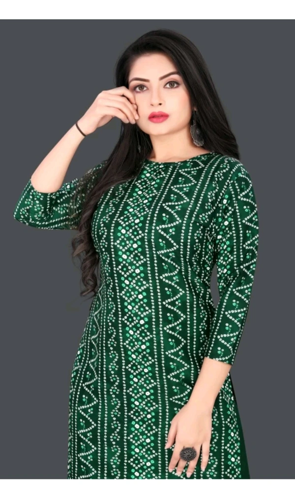 KASASKA ₹237 WCP Women Printed Kurta  - Green, M