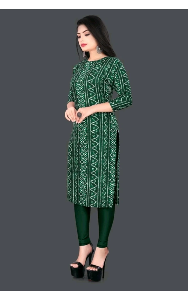 KASASKA ₹237 WCP Women Printed Kurta  - Green, XXL