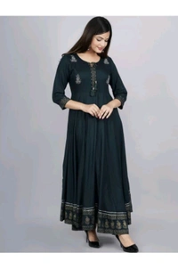 Shubham Suiwal Sanganer Free Delivery  ₹340 WCP Women Printed Kurta 3g940y M 329 - Dark Green, S