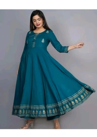 Shubham Suiwal Sanganer Free Delivery  ₹340 WCP Women Printed Kurta 3g940y M 329 - Green, M
