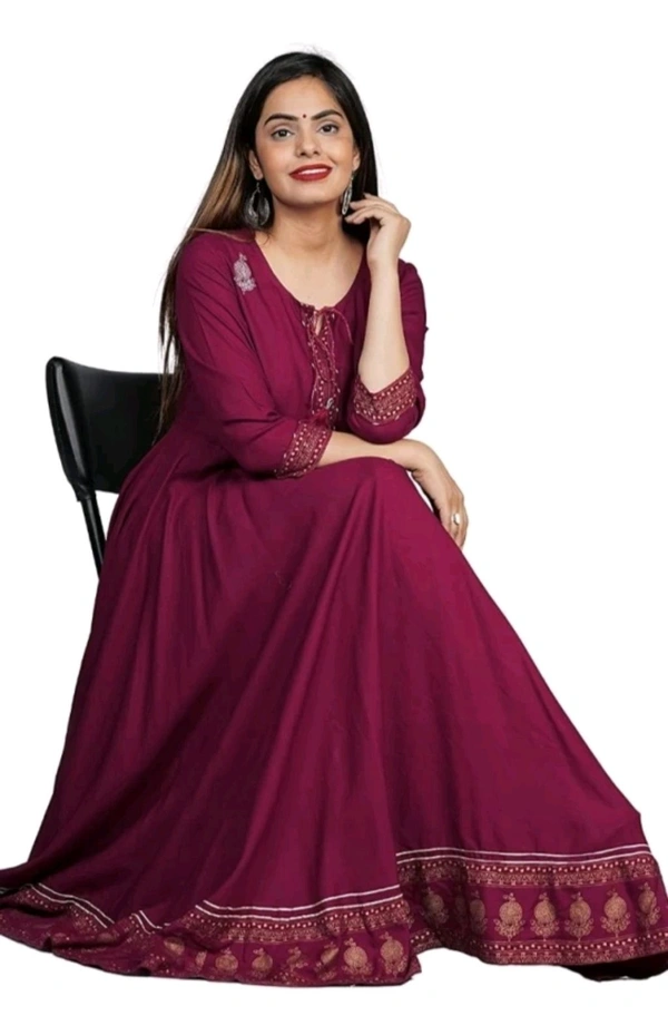 Shubham Suiwal Sanganer Free Delivery  ₹340 WCP Women Printed Kurta 3g940y M 329 - Wine, M