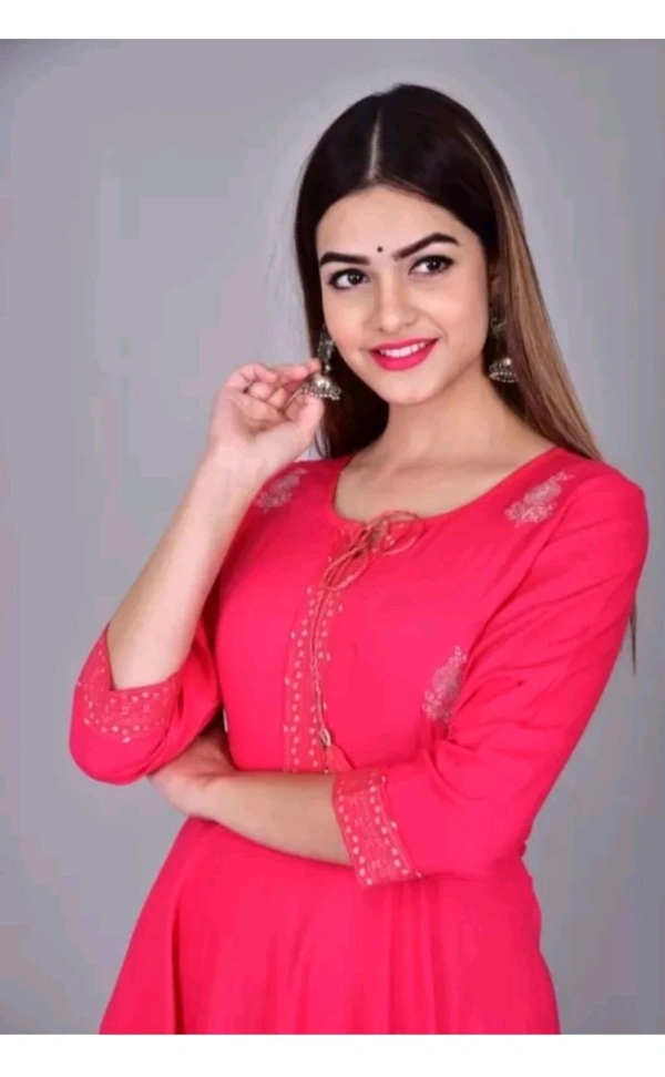 Shubham Suiwal Sanganer Free Delivery  ₹340 WCP Women Printed Kurta 3g940y M 329 - Pink, L