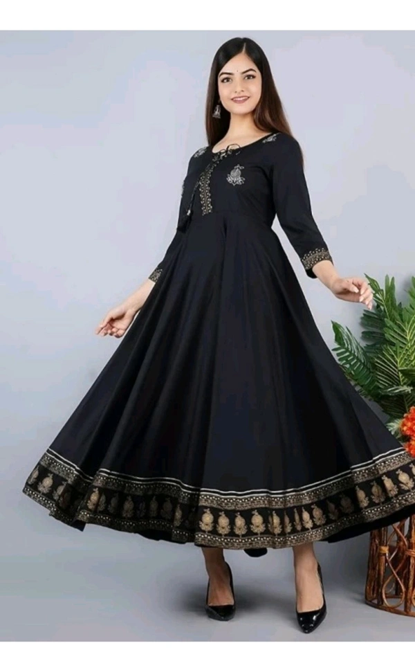 Shubham Suiwal Sanganer Free Delivery  ₹340 WCP Women Printed Kurta 3g940y M 329 - Black, XL