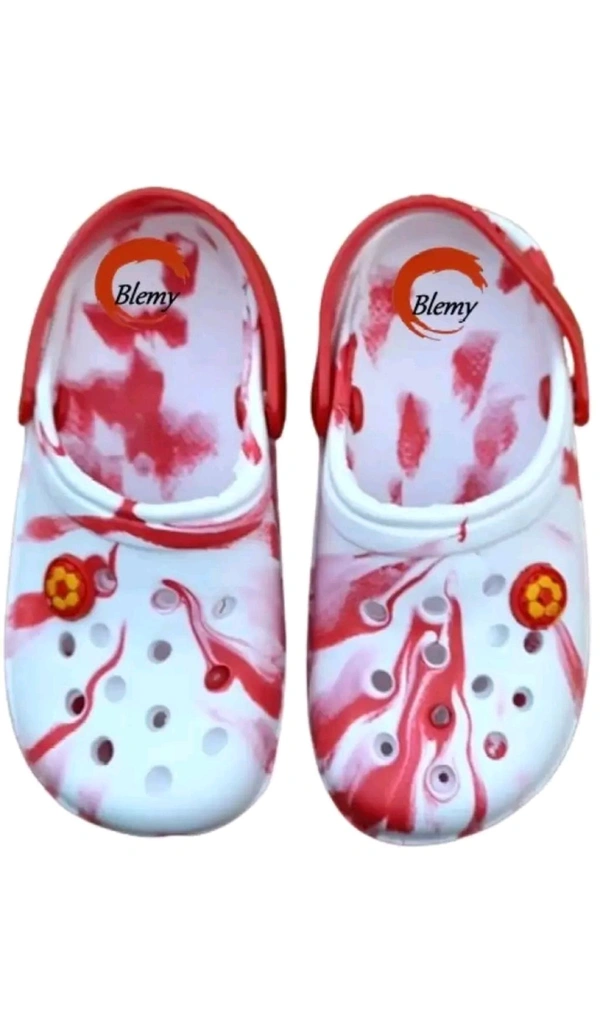 INVOY STORES  ₹207 WCP Boys & Girls Slip On Clogs (Multicolor) 6evkek M 220 - Red White, 1C