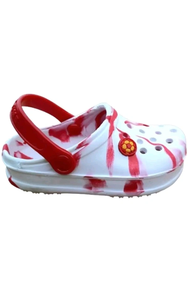 INVOY STORES  ₹207 WCP Boys & Girls Slip On Clogs (Multicolor) 6evkek M 220 - Red White, 1C