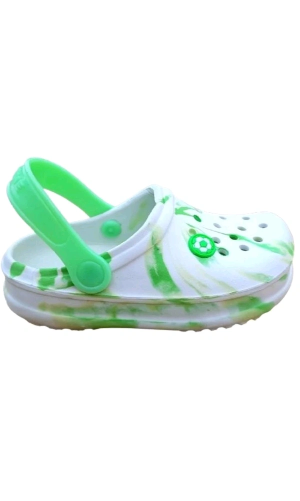 INVOY STORES  ₹207 WCP Boys & Girls Slip On Clogs (Multicolor) 6evkek M 220 - Green White, 10C