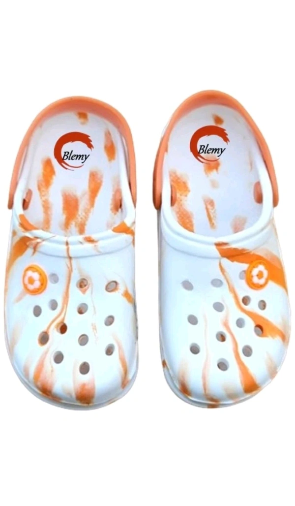 INVOY STORES  ₹207 WCP Boys & Girls Slip On Clogs (Multicolor) 6evkek M 220 - Orange White, 5C