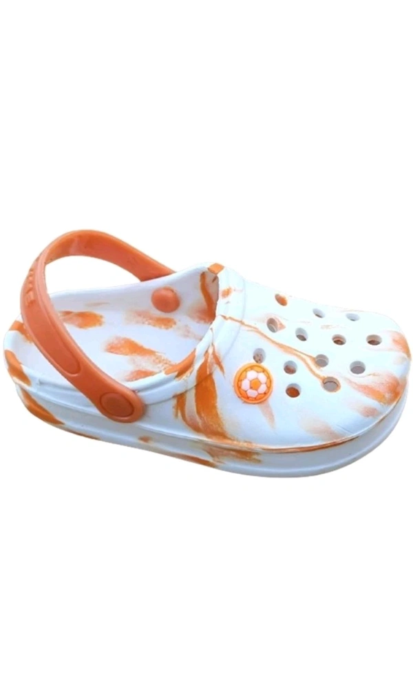 INVOY STORES  ₹207 WCP Boys & Girls Slip On Clogs (Multicolor) 6evkek M 220 - Orange White, 10C