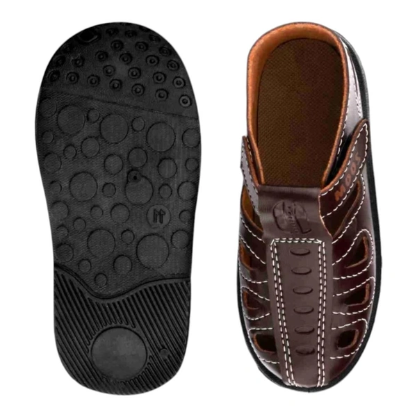 Leon Corporation  ₹186 WCP Boys & Girls Velcro Flats (Black) k9de6w M 201 - 9C