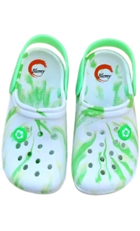 THE GROUNDING STORES  ₹158 WCP Boys & Girls Slip On Clogs vulklc M 300 - White Green, 4C