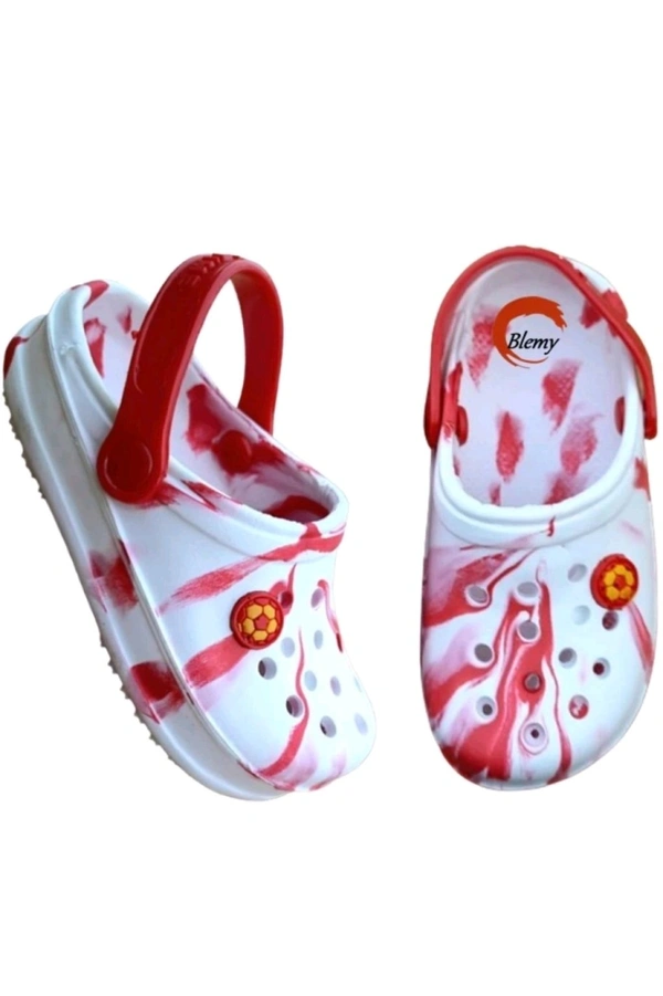 THE GROUNDING STORES  ₹158 WCP Boys & Girls Slip On Clogs vulklc M 300 - White Red, 5C
