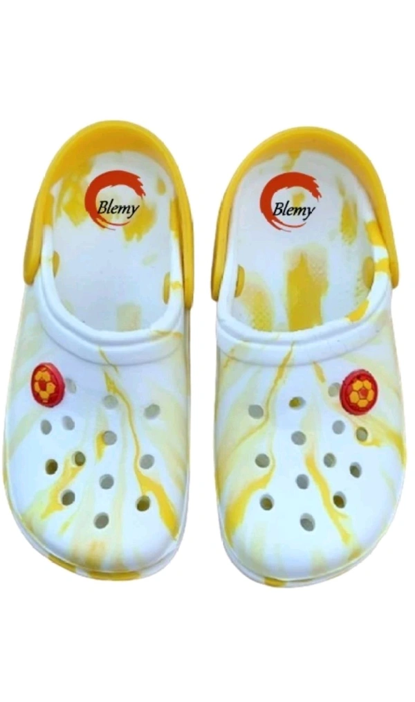 THE GROUNDING STORES  ₹158 WCP Boys & Girls Slip On Clogs vulklc M 300 - White Yellow, 6C