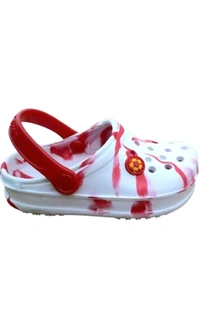 THE GROUNDING STORES  ₹158 WCP Boys & Girls Slip On Clogs vulklc M 300 - White Red, 6C