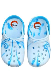 THE GROUNDING STORES  ₹158 WCP Boys & Girls Slip On Clogs vulklc M 300 - White Blue, 7C