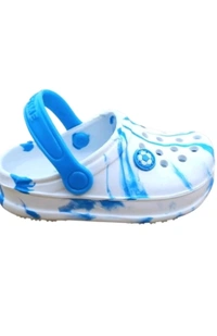 THE GROUNDING STORES  ₹158 WCP Boys & Girls Slip On Clogs vulklc M 300 - White Blue, 7C