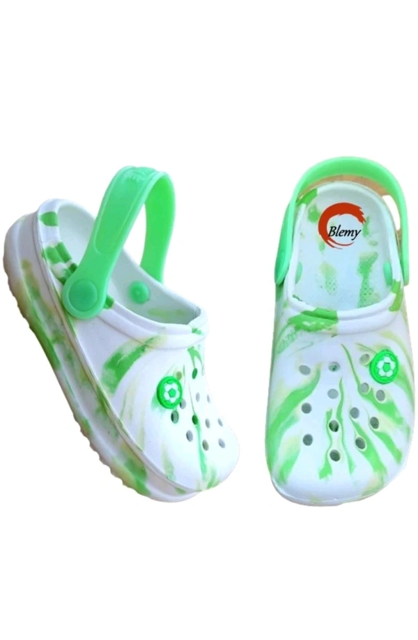 THE GROUNDING STORES  ₹158 WCP Boys & Girls Slip On Clogs vulklc M 300 - White Green, 8C