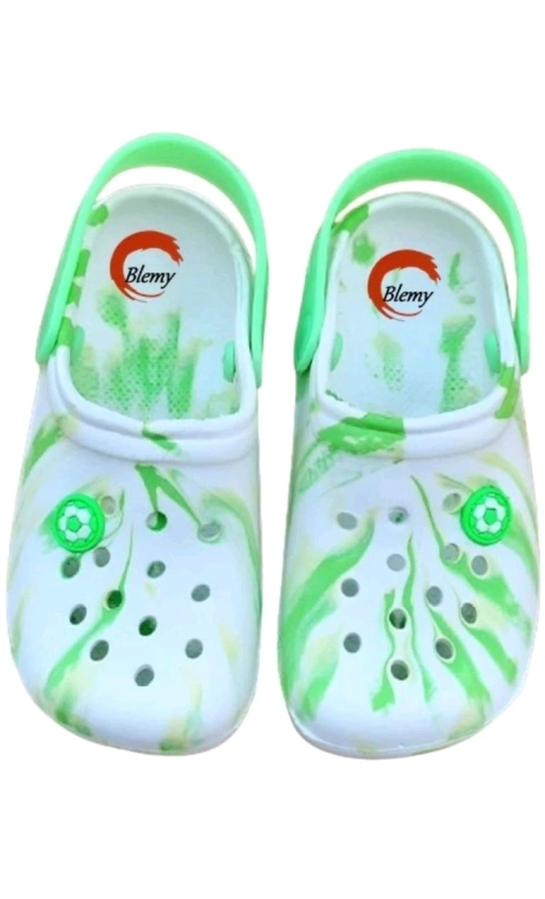 THE GROUNDING STORES  ₹158 WCP Boys & Girls Slip On Clogs vulklc M 300 - White Green, 8C