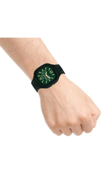 HRV SALES  ₹110 WCP Leather Strap Analog Watch For Men 0bdjfw M 168 - Fun Green