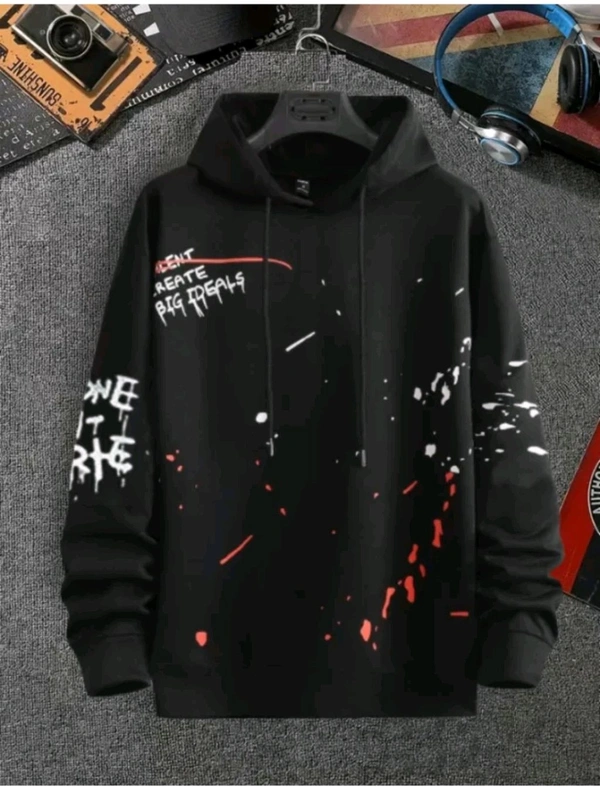 Nakoda Fashion Free Delivery  ₹222 WCP Casual Hooded Neck Men Cotton Fleece Blend Sweater vt1iax M 336 - Black, L