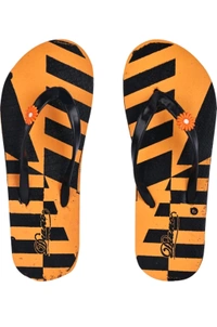 DIANO  ₹101 WCP Stylish Printed Flip Flop For Women ea95r3 M 162 - Orange, 5