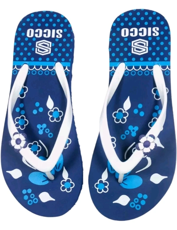 GARVIT ENTERPRISES  ₹105 WCP Daily Use Comfortable Stylish and Trending Slippers For Women and Girls Flip Flops bqtoi0 M 125  - Navy, 5