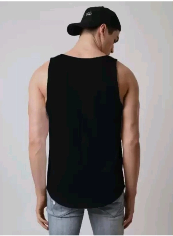 Akhtar enterprises  ₹115 WCP Polyester Fabric Gym Vest (Pack of 2) 4oeqwk M 116 - Black White, S