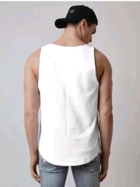 Akhtar enterprises  ₹115 WCP Polyester Fabric Gym Vest (Pack of 2) 4oeqwk M 116 - Black White, L