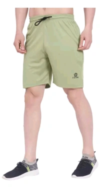 Ramashyama  ₹133 WCP Solid Men Multicolour Basic Shorts y39m1w M 150 - Black and Pista, XL