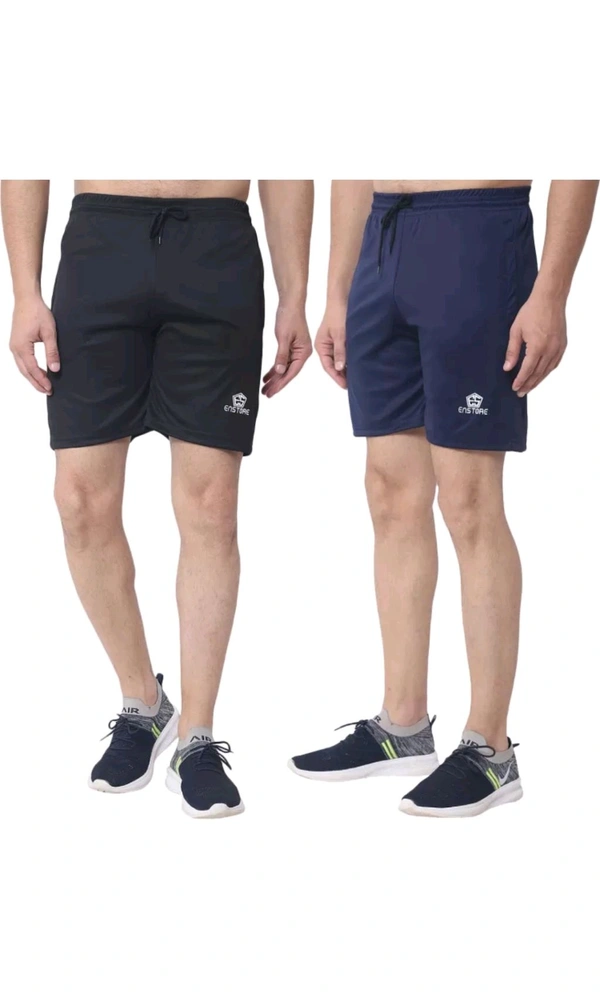 Ramashyama  ₹133 WCP Solid Men Multicolour Basic Shorts y39m1w M 150 - Black Navy, M
