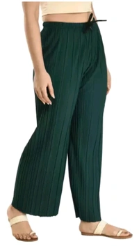 Fashionsense Free Delivery  ₹122 WCP Women Multicolour Trousers ve0ci3 M 137 - Black - Green, Free