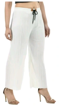 Fashionsense Free Delivery  ₹122 WCP Women Multicolour Trousers ve0ci3 M 137 - Black - White, Free