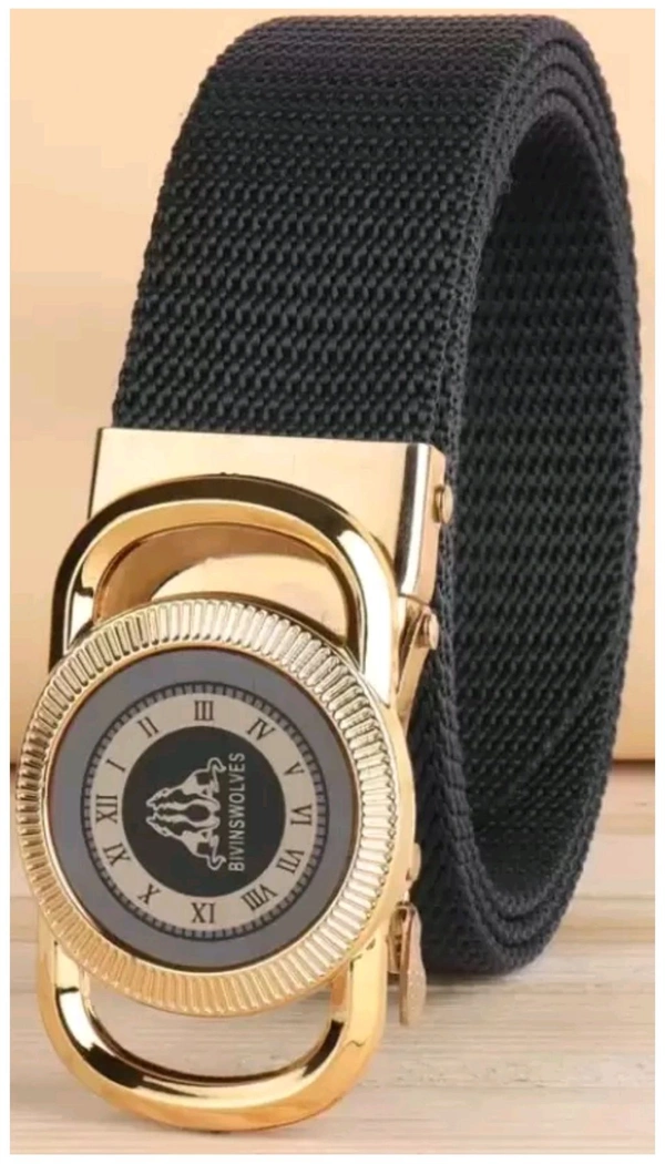 Niddleman  ₹152 WCP Men Black Nylon Belt nbly69 M 197