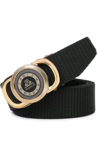 Niddleman  ₹152 WCP Men Black Nylon Belt nbly69 M 197