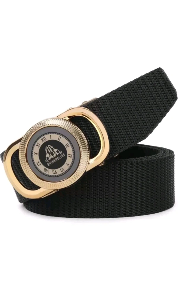 Niddleman  ₹152 WCP Men Black Nylon Belt nbly69 M 197