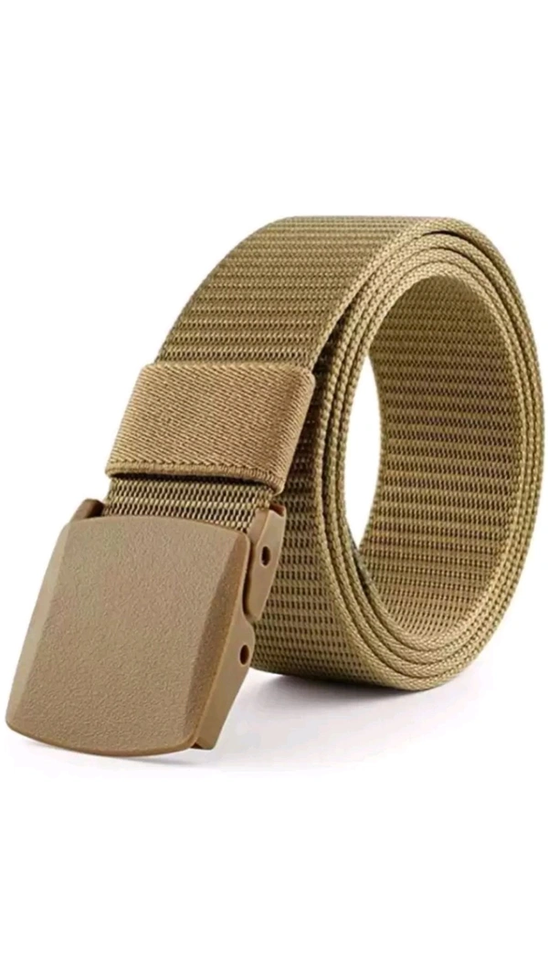 Anupam Sets & Money Purse Free Delivery  ₹185 WCP Men Gold Nylon Belt 0gdiah M 150 - Gold, Free
