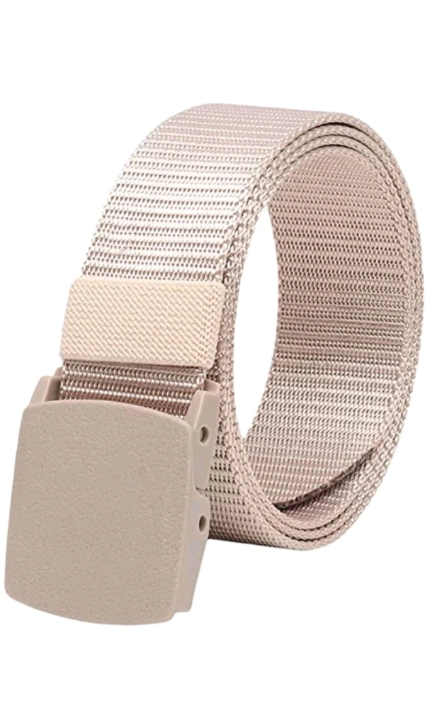 Anupam Sets & Money Purse Free Delivery  ₹185 WCP Men Gold Nylon Belt 0gdiah M 150 - Cream, Free