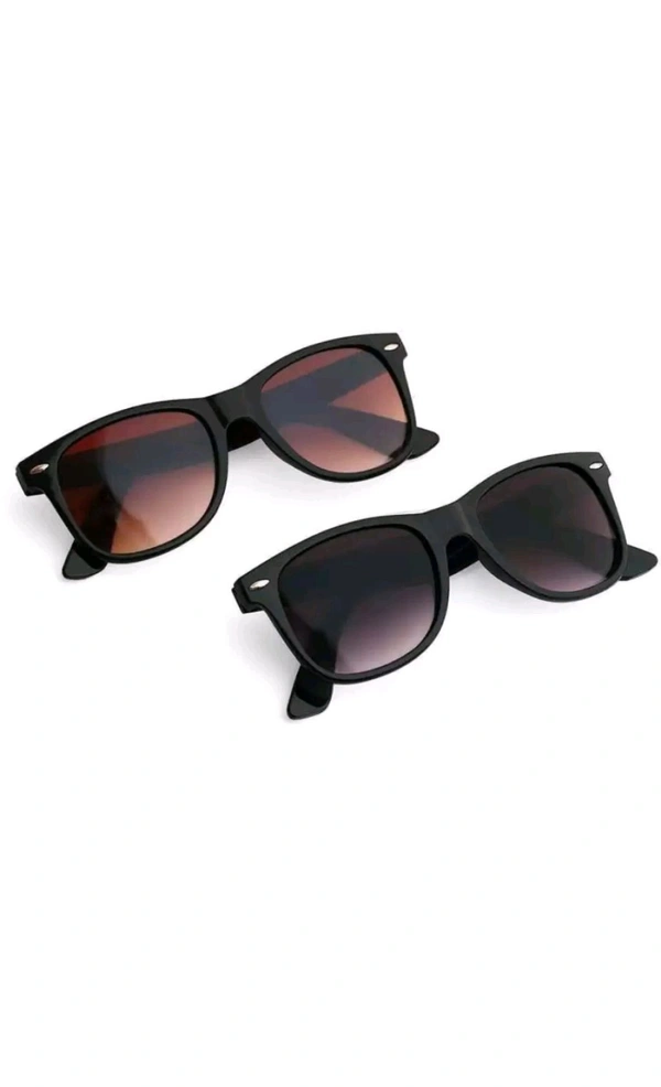 Shiva Retails Free Delivery  ₹90 WCP Wayfarer Sunglasses (For Men & Women) 4g7yu3 M 123 - Black