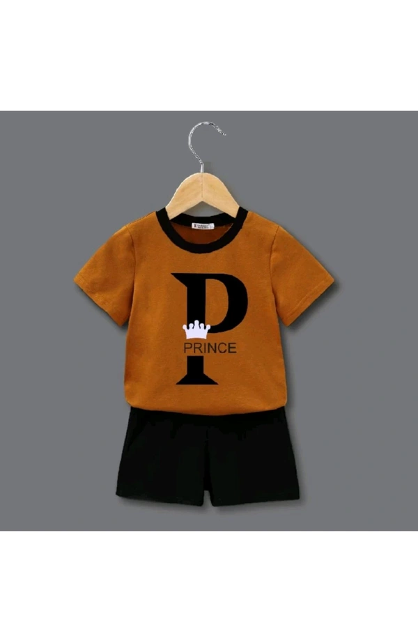 UDHAYA GARMENTS  ₹158 WCP Tarsier Baby Boys & Girls Casual T-shirt Shorts 0i2g2e M 180 - White Green Orange, 3-4 Years