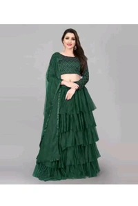 godadaro road surat  ₹323 WCP Anarkali Kurta & Bottom Meterial Self Design lh0l5r M 348