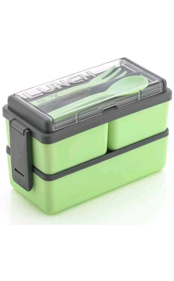 Plizzo Kitchenware  ₹136 WCP Primium Quality 3 Compartment Lunch Box cp888x M 158 - Pista