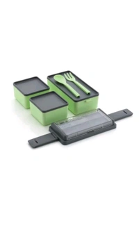 Plizzo Kitchenware  ₹136 WCP Primium Quality 3 Compartment Lunch Box cp888x M 158 - Pista