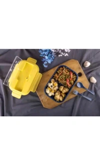 NA  ₹153 WCP Delicious Plastic Lunch Box e96hcv M 180 - Yellow