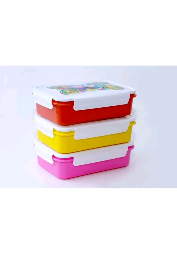 Aantic Enterprise  ₹112 WCP Air Tight 2 Compartment Lunch Boxes dxnjl5 M 127
