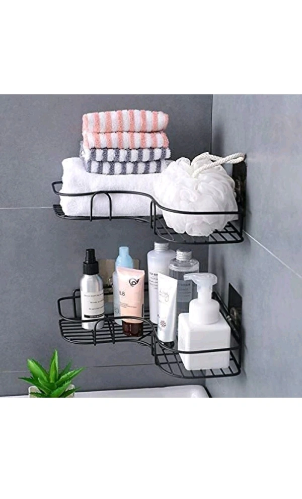 2MECH PRODUCTS  ₹236 WCP Stainless Steel Bathroom Corner Rack hzb6j7 M 175