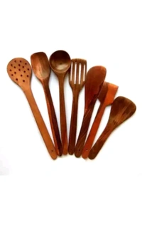 Noshy Enterprises  ₹160 WCP Wooden Spatula (Pack of 7) yrzmh9 M 166