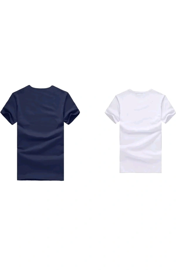 ATTITUDE START OF FASHION  ₹121 WCP Striped Men Multicolour T-shirt zm690o M 122 - White Blue, L