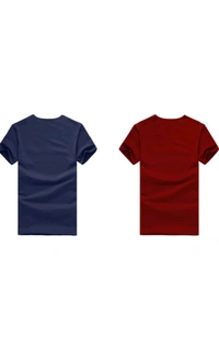 ATTITUDE START OF FASHION  ₹121 WCP Striped Men Multicolour T-shirt zm690o M 122 - Maroon Blue, M