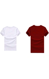 ATTITUDE START OF FASHION  ₹121 WCP Striped Men Multicolour T-shirt zm690o M 122 - White Maroon, L