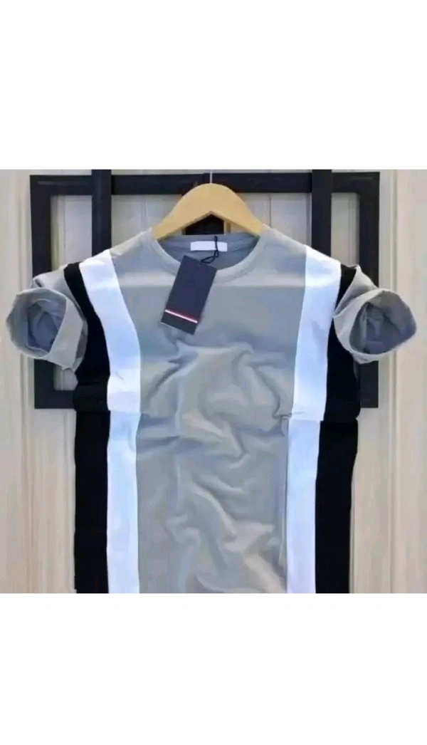 Square Retails  ₹123 WCP Color Bloc Men Multicolour T-shirt wbd72v M 188 - Grey, L