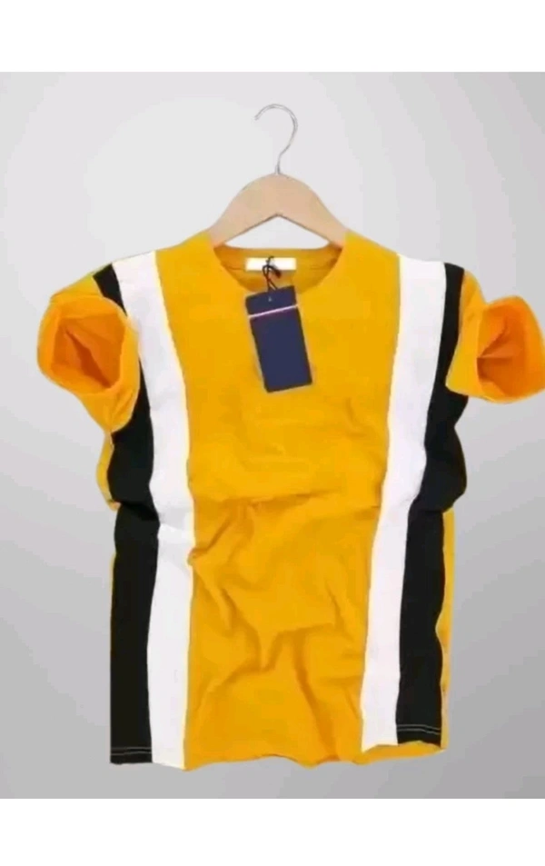 Square Retails  ₹123 WCP Color Bloc Men Multicolour T-shirt wbd72v M 188 - Yellow, XL